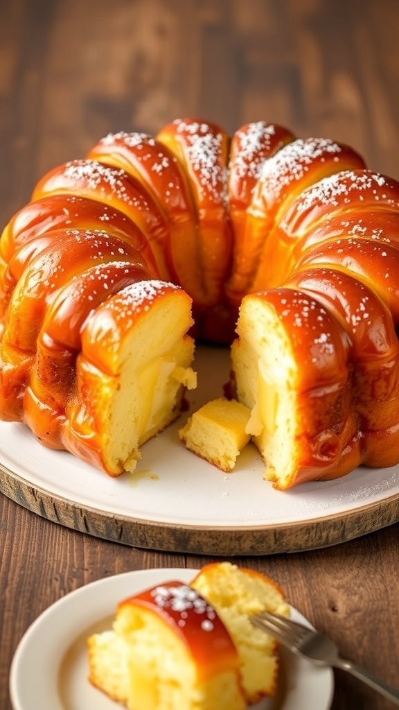 King Golden-brown monkey bread made from King